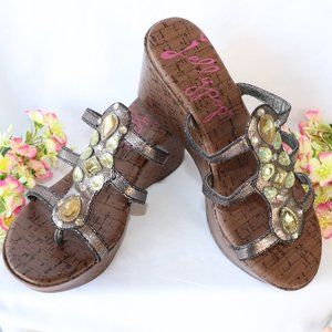 Like NEW!!! Jellypop Gem Wedge Sandals